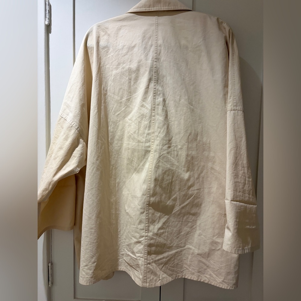 Toteme Cream Overshirt Washed Cotton - Picture 6 of 12